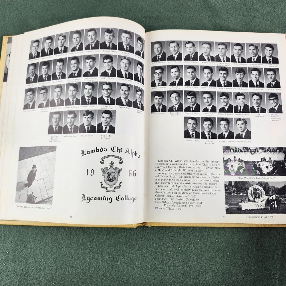 Vintage The‎ Arrow 1966 Lycoming College Williamsport Pennsylvania Yearbook